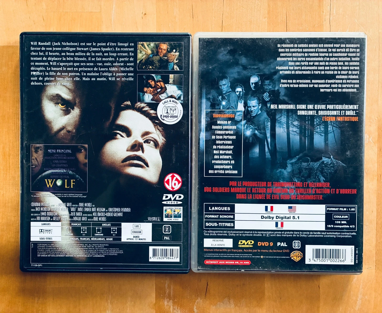 Lote 2 DVD especial Lobos Hombre: Wolf y Dog Soldiers. – photo 3